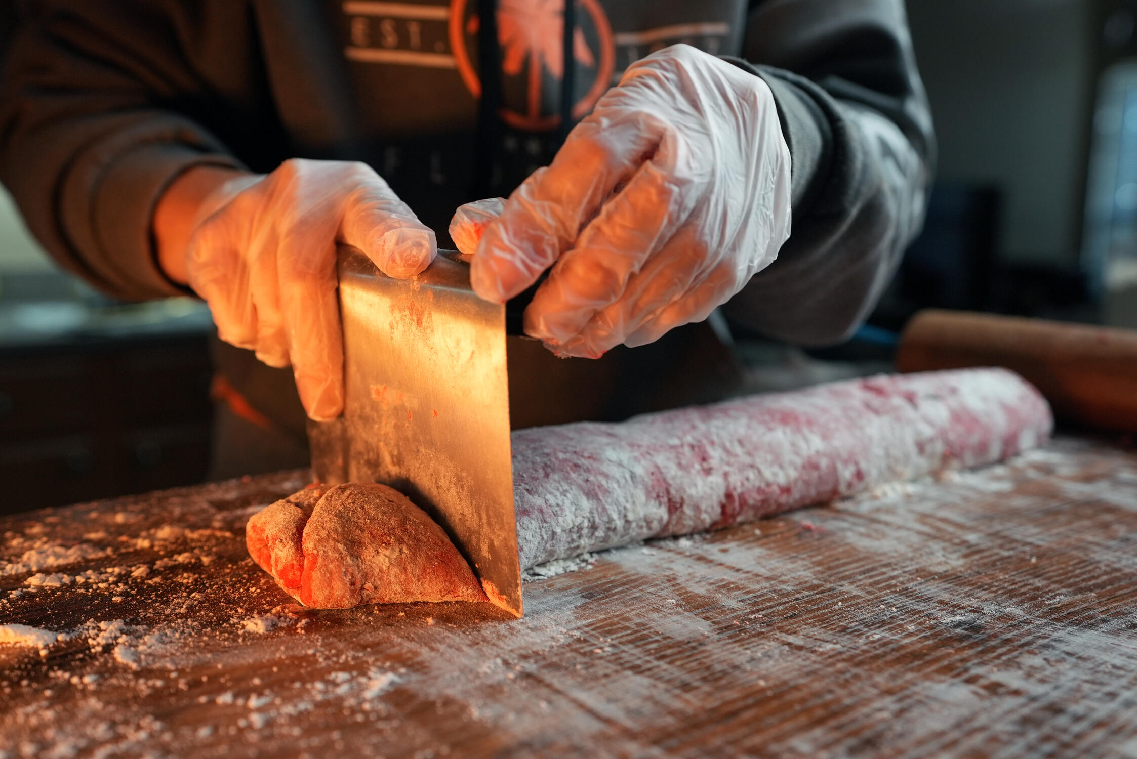 Baking cinnamon rolls